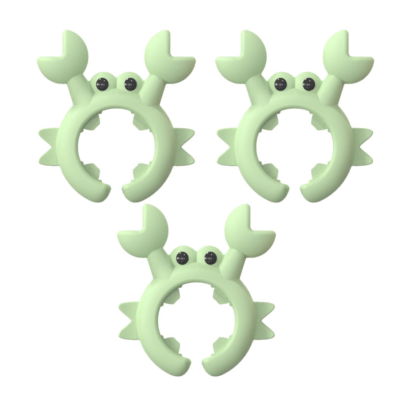 🦀 Deze krab houdt je beste bestek vast! 🍽️✨ 🎨 Creative Silicone Crab Holder - Multifunctioneel, leuk en praktisch! 🏡💖