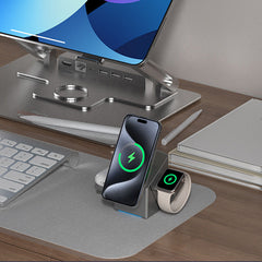 🔥3-in-1 Magnetisch Laadstation🔥 Opvouwbaar & draadloos! 🚀 Laad telefoon, AirPods en smartwatch tegelijkertijd! 💡 Slim design - perfect voor reizen & bureau! Laatste offerte!