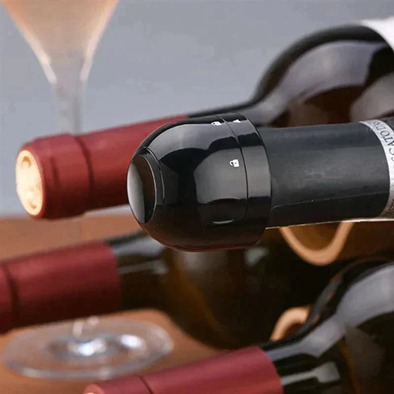 🎄 100% Dicht! Siliconen afdichting voor wijn & champagne 🍷✨ 🥂 Het perfecte kerstcadeau – houd je drankjes vers en fris! 🏡💖