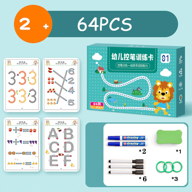📚✏️✨Children's Tracing Workbook™ | Leer & Groei Spelenderwijs met uw Kind! 👶🧠Onderwijs Speelgoed