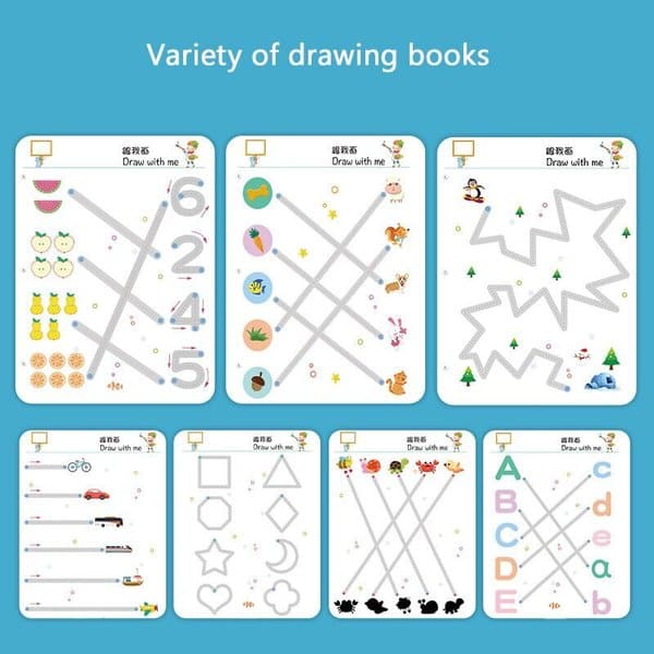 📚✏️✨Children's Tracing Workbook™ | Leer & Groei Spelenderwijs met uw Kind! 👶🧠Onderwijs Speelgoed