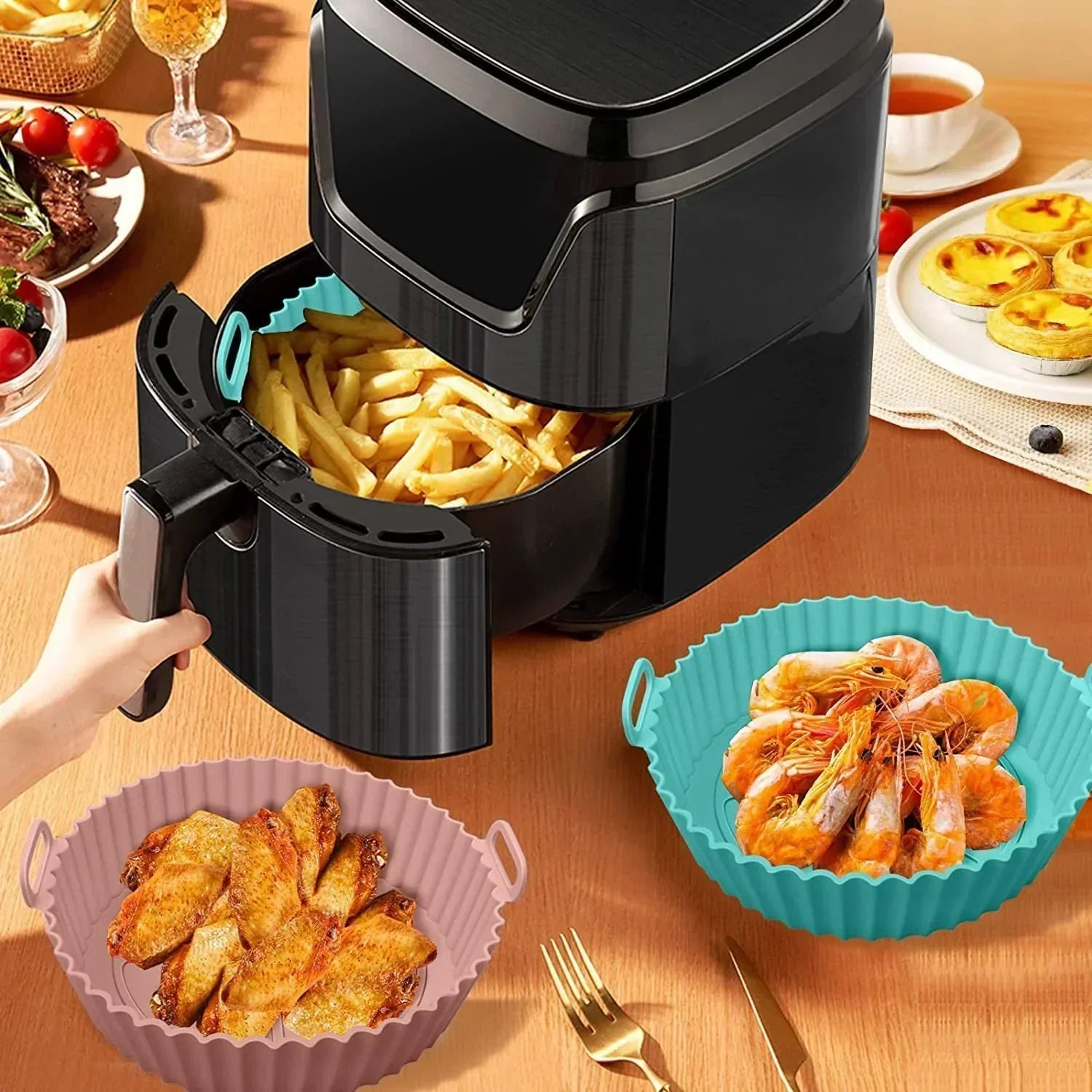 🔥 Hot Deal! Air Fryer Siliconen Bakplaat – Non-Stick & Easy Clean!