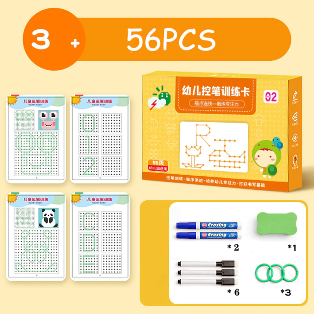 📚✏️✨Children's Tracing Workbook™ | Leer & Groei Spelenderwijs met uw Kind! 👶🧠Onderwijs Speelgoed