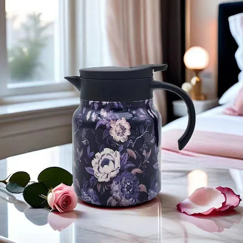 🔥🎁【Hot Deal!】1000ml Vacuümgeïsoleerd Theepot - Met integraal Zeef🚀 Perfecte thee-ervaring, langer warm!💎 Ideaal voor dagelijks gebruik!