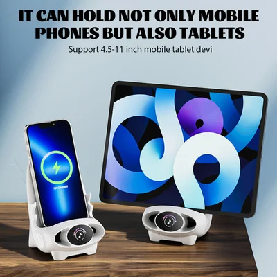⏰🔥LAATSTE DAG UITVERKOOP 49% KORTING! 📱🧲Mini Multifunctionele Telefoonhouder Stoelvorm | Draadloze Snellader ✨💥