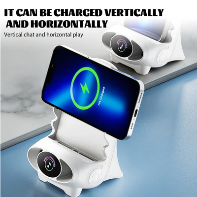 ⏰🔥LAATSTE DAG UITVERKOOP 49% KORTING! 📱🧲Mini Multifunctionele Telefoonhouder Stoelvorm | Draadloze Snellader ✨💥