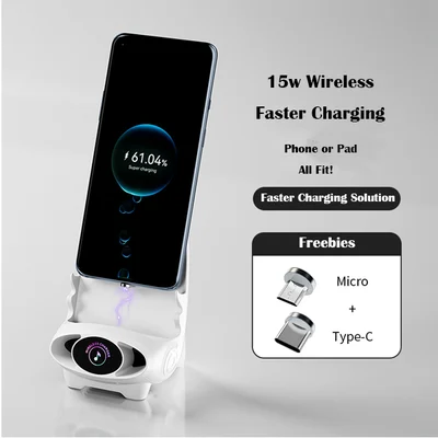 ⏰🔥LAATSTE DAG UITVERKOOP 49% KORTING! 📱🧲Mini Multifunctionele Telefoonhouder Stoelvorm | Draadloze Snellader ✨💥