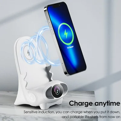 ⏰🔥LAATSTE DAG UITVERKOOP 49% KORTING! 📱🧲Mini Multifunctionele Telefoonhouder Stoelvorm | Draadloze Snellader ✨💥