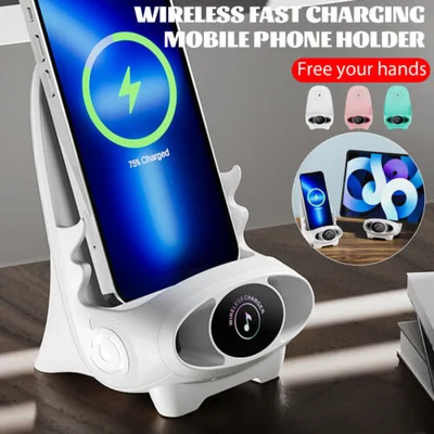 ⏰🔥LAATSTE DAG UITVERKOOP 49% KORTING! 📱🧲Mini Multifunctionele Telefoonhouder Stoelvorm | Draadloze Snellader ✨💥