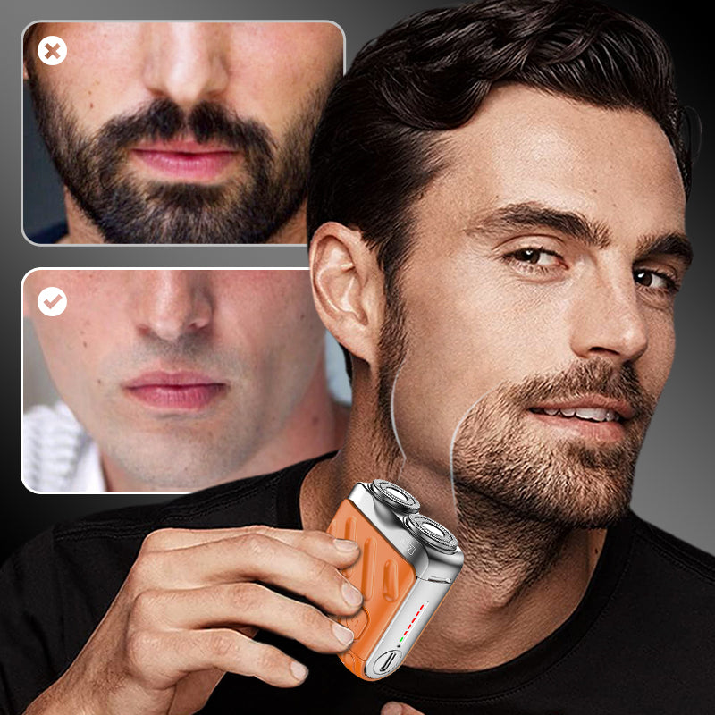 🌞50% Korting deze Lente!🔥Mini Elektrisch Scheerapparaat: Waterdicht, Zakformaat met USB-C - Gladde Scheerbeurt Onderweg!
