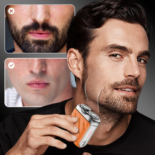 🌞50% Korting deze Lente!🔥Mini Elektrisch Scheerapparaat: Waterdicht, Zakformaat met USB-C - Gladde Scheerbeurt Onderweg!