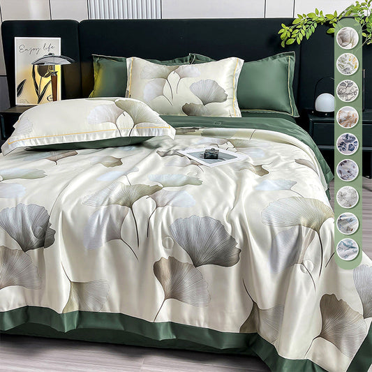 🌸✨ Blijde zomer met 50% korting! 🌿 Koele bloemenlakens (4-stuks) – Uitstekende ademendheid!