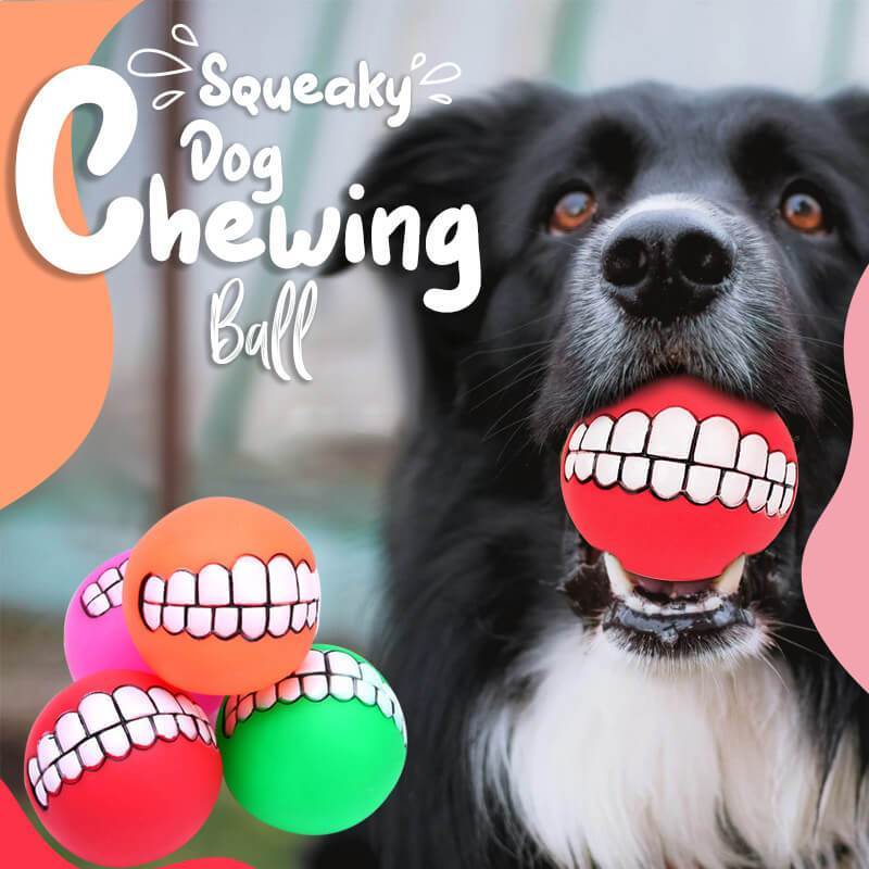 🐾🔔Piepende Hondenkauwbal ✨ Duurzaam & Tandreinigend 🎾💥