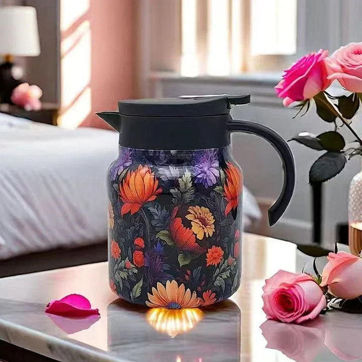 🔥🎁【Hot Deal!】1000ml Vacuümgeïsoleerd Theepot - Met integraal Zeef🚀 Perfecte thee-ervaring, langer warm!💎 Ideaal voor dagelijks gebruik!