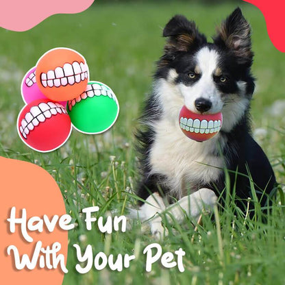 🐾🔔Piepende Hondenkauwbal ✨ Duurzaam & Tandreinigend 🎾💥