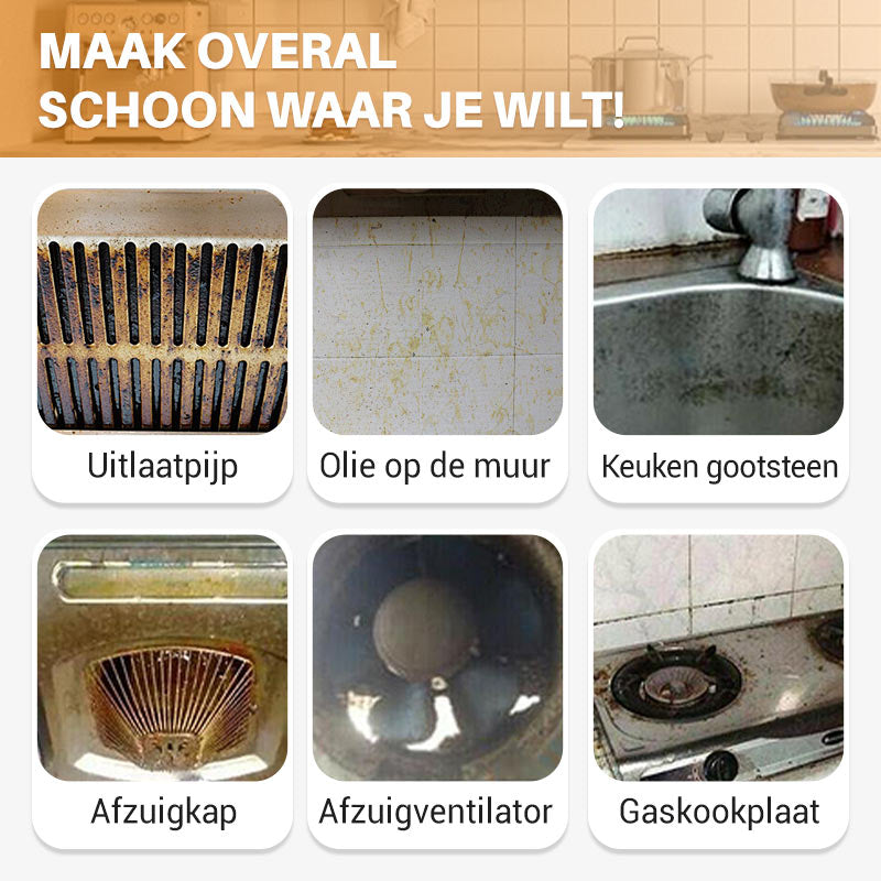 ⏳ ‌Laatste week voor 30% Korting!‌ 🚨 🔥 ‌2025 Keukenartefactpromotie: Schuimreiniger met professionele kracht!‌ 🧽✨