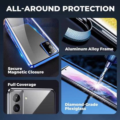 🔒🧲Magnetisch volledige beschermende telefoonhoes | Samsung Galaxy S20–S25 serie✨💪