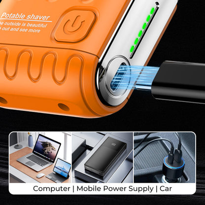 🌞50% Korting deze Lente!🔥Mini Elektrisch Scheerapparaat: Waterdicht, Zakformaat met USB-C - Gladde Scheerbeurt Onderweg!