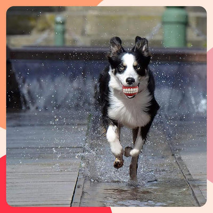 🐾🔔Piepende Hondenkauwbal ✨ Duurzaam & Tandreinigend 🎾💥