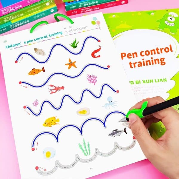 📚✏️✨Children's Tracing Workbook™ | Leer & Groei Spelenderwijs met uw Kind! 👶🧠Onderwijs Speelgoed