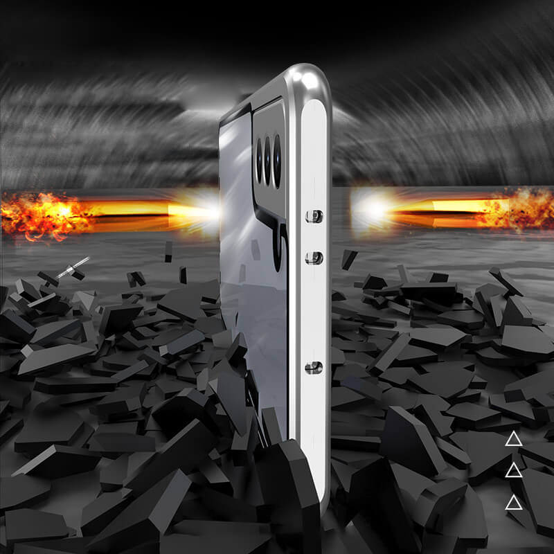 📱🧲Samsung Hoesje met Magnetische Dubbelzijdige Sluiting ✨🔒