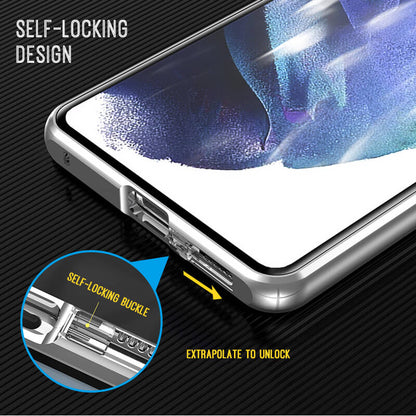 📱🧲Samsung Hoesje met Magnetische Dubbelzijdige Sluiting ✨🔒