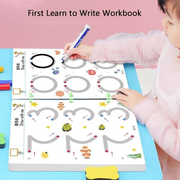 📚✏️✨Children's Tracing Workbook™ | Leer & Groei Spelenderwijs met uw Kind! 👶🧠Onderwijs Speelgoed