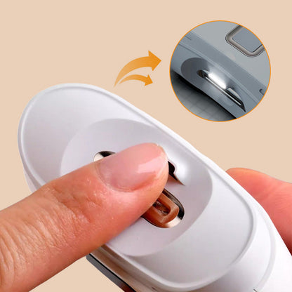 🔥🚀【Innovatief design!】2-in-1 mini elektrische nagelknipper - Automatisch snijden & spaar tijd🎁 Ideaal voor thuis!