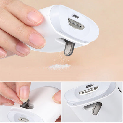 🔥🚀【Innovatief design!】2-in-1 mini elektrische nagelknipper - Automatisch snijden & spaar tijd🎁 Ideaal voor thuis!