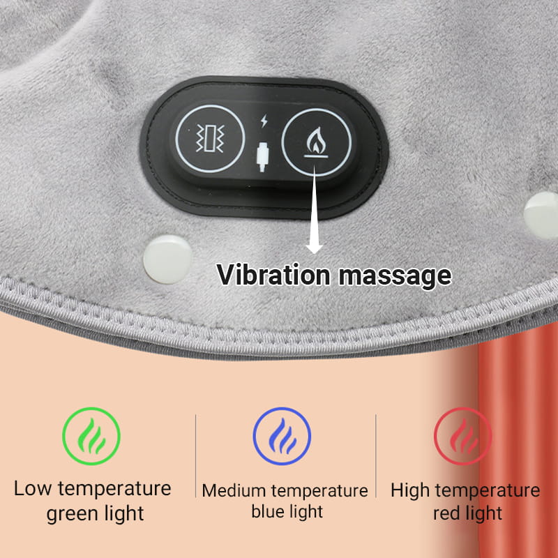🎁 ‌Het perfecte cadeau voor liefde en ontspanning!‌ 💖  🔥 ‌Elektrisch verwarmingskussen met vibratie – verwarmt en massagert je nek en