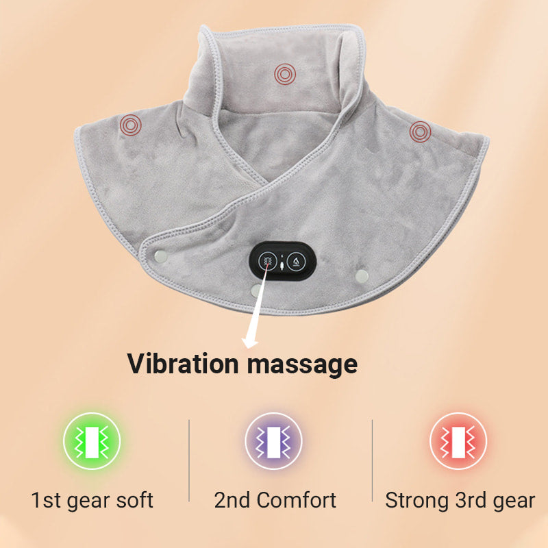 🎁 ‌Het perfecte cadeau voor liefde en ontspanning!‌ 💖  🔥 ‌Elektrisch verwarmingskussen met vibratie – verwarmt en massagert je nek en