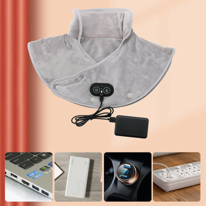 🎁 ‌Het perfecte cadeau voor liefde en ontspanning!‌ 💖  🔥 ‌Elektrisch verwarmingskussen met vibratie – verwarmt en massagert je nek en