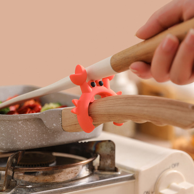 🦀 ‌Deze krab houdt je beste bestek vast!‌ 🍽️✨  🎨 ‌Creative Silicone Crab Holder - Multifunctioneel, leuk en praktisch!‌ 🏡💖