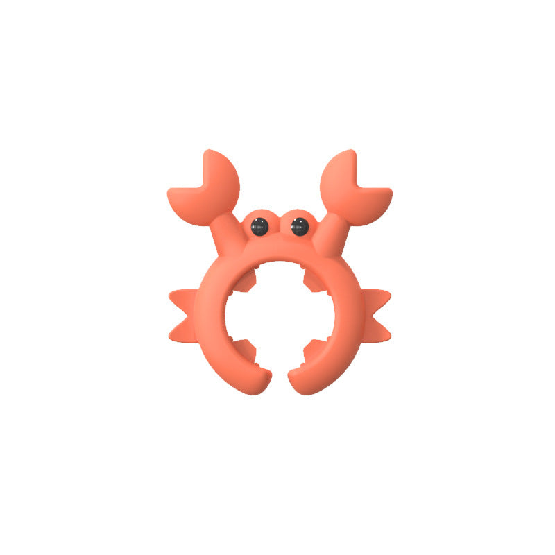 🦀 ‌Deze krab houdt je beste bestek vast!‌ 🍽️✨  🎨 ‌Creative Silicone Crab Holder - Multifunctioneel, leuk en praktisch!‌ 🏡💖