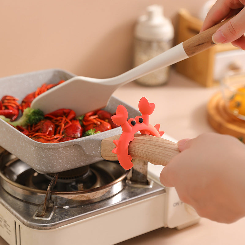 🦀 ‌Deze krab houdt je beste bestek vast!‌ 🍽️✨  🎨 ‌Creative Silicone Crab Holder - Multifunctioneel, leuk en praktisch!‌ 🏡💖