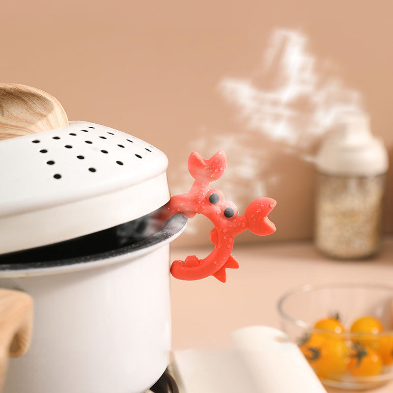 🦀 ‌Deze krab houdt je beste bestek vast!‌ 🍽️✨  🎨 ‌Creative Silicone Crab Holder - Multifunctioneel, leuk en praktisch!‌ 🏡💖