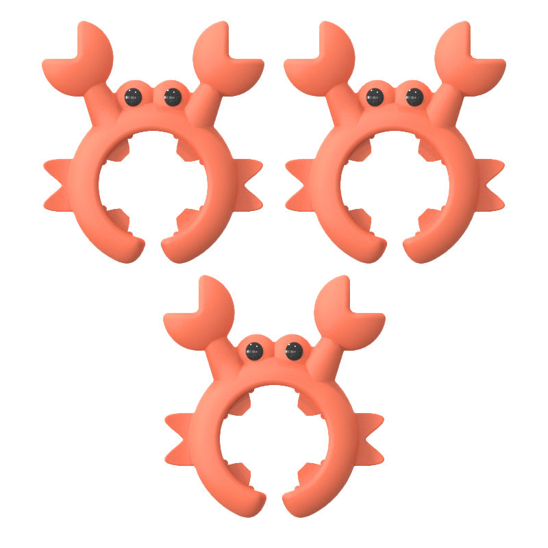 🦀 ‌Deze krab houdt je beste bestek vast!‌ 🍽️✨  🎨 ‌Creative Silicone Crab Holder - Multifunctioneel, leuk en praktisch!‌ 🏡💖