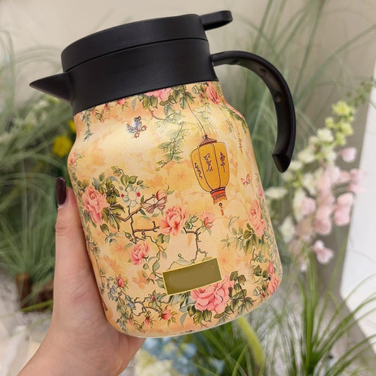 🔥🎁【Hot Deal!】1000ml Vacuümgeïsoleerd Theepot - Met integraal Zeef🚀 Perfecte thee-ervaring, langer warm!💎 Ideaal voor dagelijks gebruik!