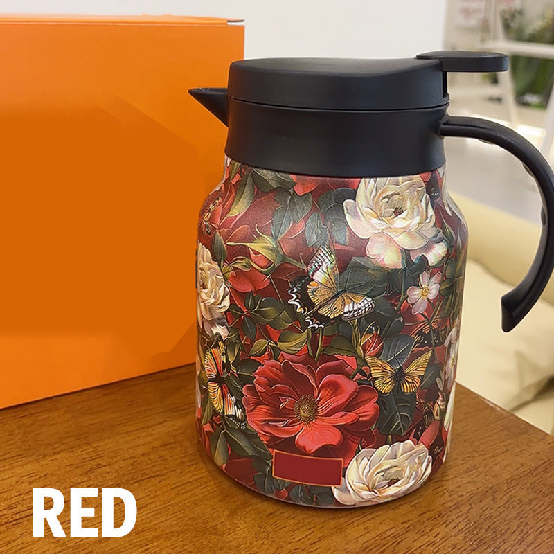 🔥🎁【Hot Deal!】1000ml Vacuümgeïsoleerd Theepot - Met integraal Zeef🚀 Perfecte thee-ervaring, langer warm!💎 Ideaal voor dagelijks gebruik!