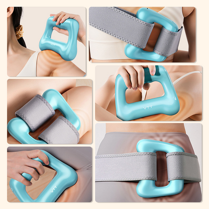 🤌⚡5-Versnellingen! Handheld Massagerring met Verstelbare Riem 💆‍♂️💪Comfortabel Massagesportief