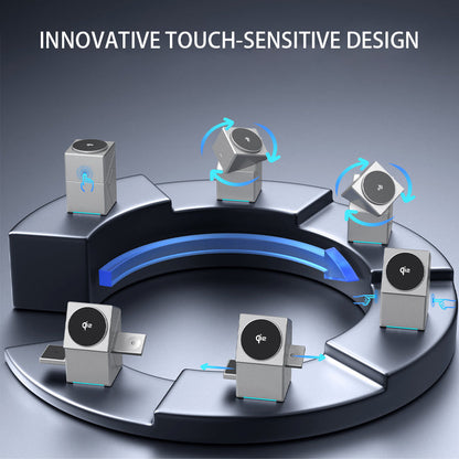 🔥3-in-1 Magnetisch Laadstation🔥 Opvouwbaar & draadloos! 🚀 Laad telefoon, AirPods en smartwatch tegelijkertijd! 💡 Slim design - perfect voor reizen & bureau! Laatste offerte!
