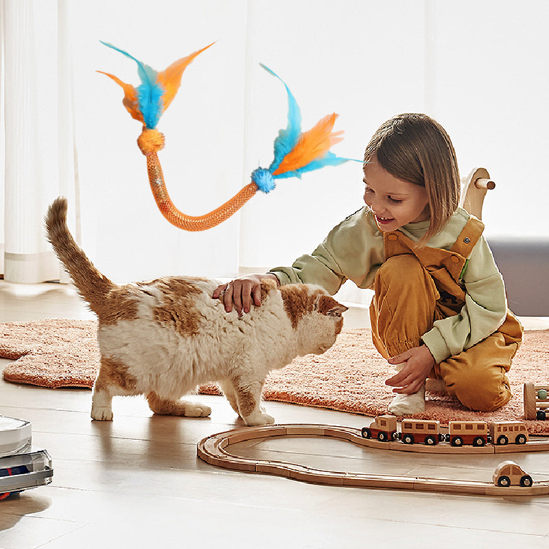 💥Populaire 😻Kattenspeeltje met kattenkruid en veertje