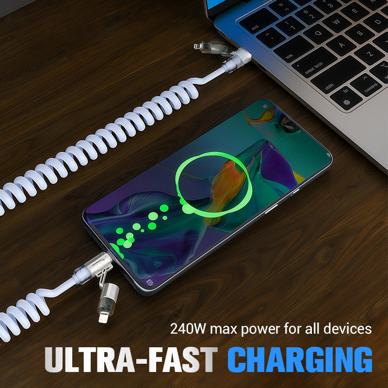 ‌🚀💥 Revolutionaire Snellaadkabel - 4-in-1 Power for Your Spring Tech!