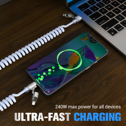 ‌🚀💥 Revolutionaire Snellaadkabel - 4-in-1 Power for Your Spring Tech!