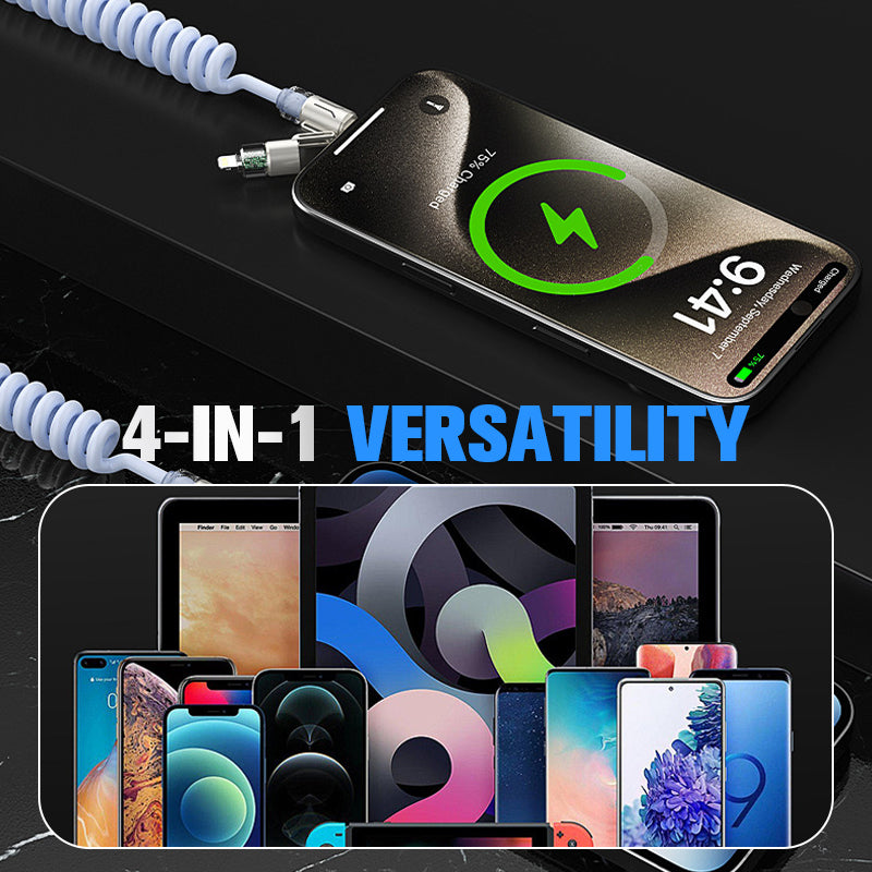 ‌🚀💥 Revolutionaire Snellaadkabel - 4-in-1 Power for Your Spring Tech!