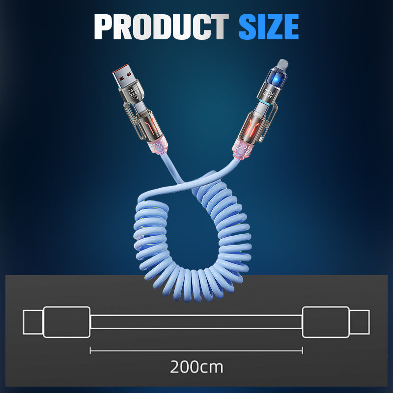 ‌🚀💥 Revolutionaire Snellaadkabel - 4-in-1 Power for Your Spring Tech!