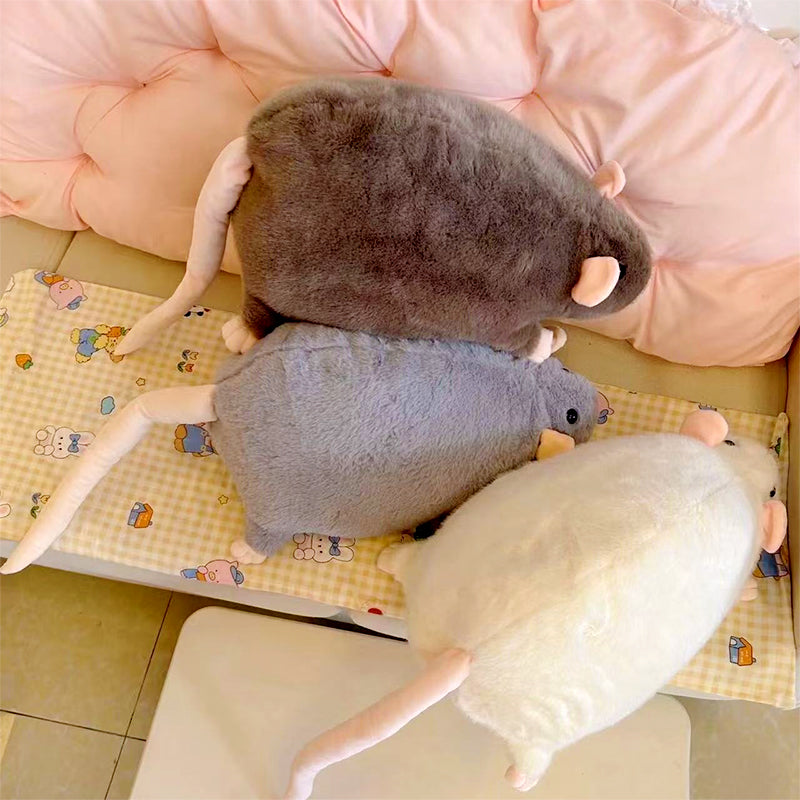 🔥🐾Nieuw! Schattig rat knuffelkussen – geef je huisdier een comfortabele en gezellige plek om te rusten!
