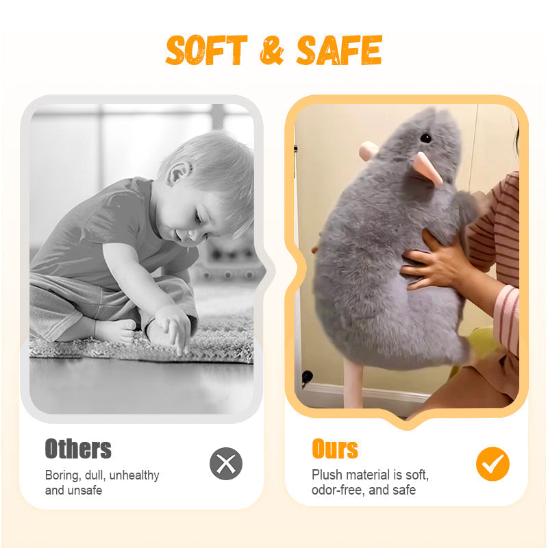 🔥🐾Nieuw! Schattig rat knuffelkussen – geef je huisdier een comfortabele en gezellige plek om te rusten!