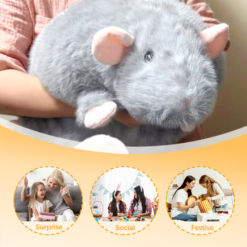 🔥🐾Nieuw! Schattig rat knuffelkussen – geef je huisdier een comfortabele en gezellige plek om te rusten!