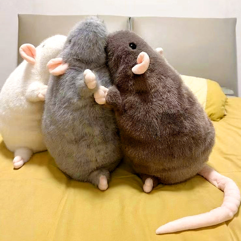 🔥🐾Nieuw! Schattig rat knuffelkussen – geef je huisdier een comfortabele en gezellige plek om te rusten!